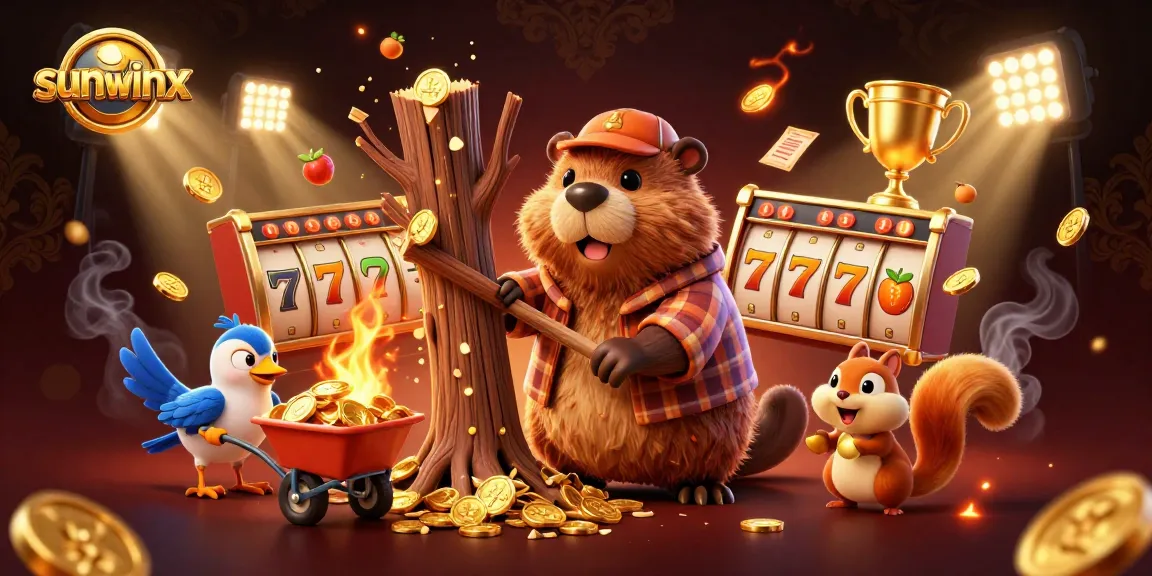 Experience thrilling wins at sunwinx with a vibrant 3D casino scene filled with gold coins.