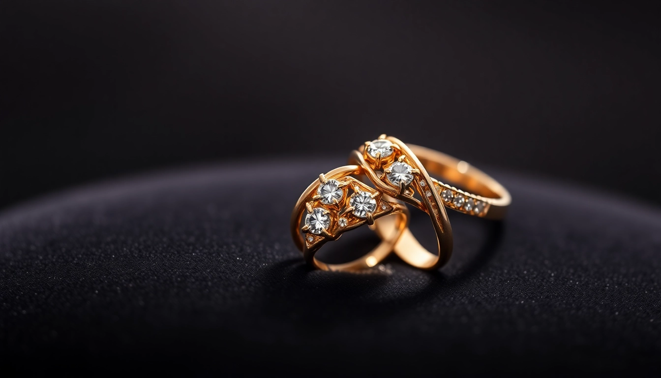 Admire exquisite couple rings showcasing elegance and intricate designs.