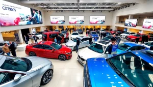 Experience the excitement of an auto cars show with vibrant displays and latest models.