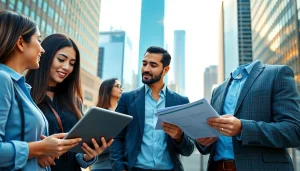 Explore Chicago jobs through diverse professionals networking in downtown Chicago.