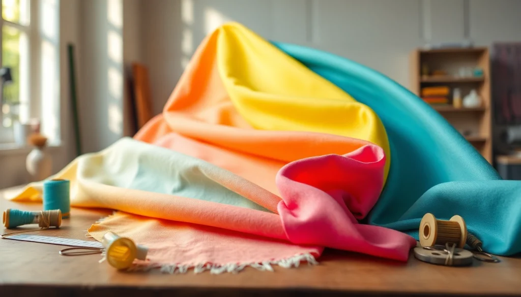 Katoen stof met rijke textuur en kleur, perfect voor naai-projecten.