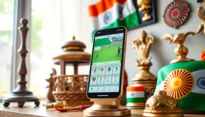 Engaging display of sports betting apps India showcasing vibrant traditional elements.
