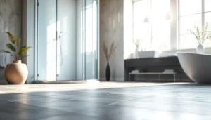 Die sonni Duschkabine mit elegantem Design in einem modernen Badezimmer präsentieren.