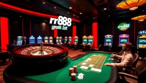 Experience the thrill of winning at rr88 gratis with engaging poker games and vibrant casino ambiance.