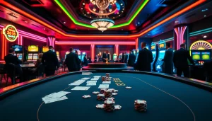 Gamblers engaged in high-stakes poker, embodying the thrill of "Nếu như vậy bám vào đây" in a luxurious casino environment.