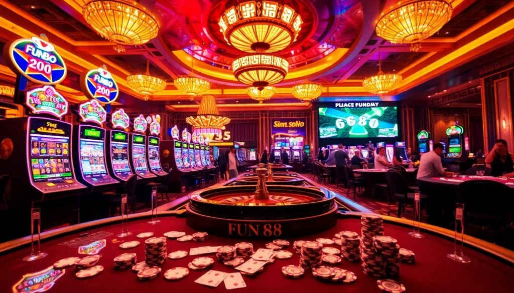 Experience the excitement of Fun88 link with vibrant casino games and thrilling betting action.