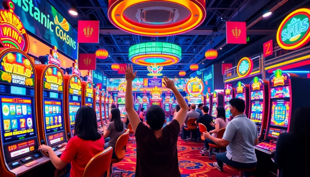 Menampilkan antusiasme di Istana777 Situs dengan pemain menang di slot.