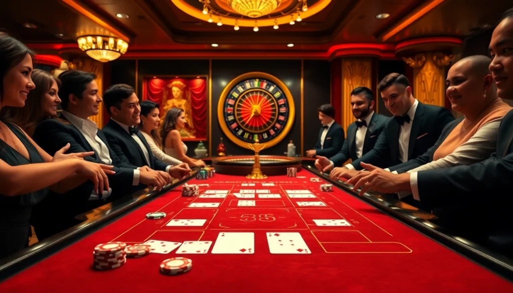 Experience high-stakes baccarat action at https://xx88.us/, where players engage in an elegant casino environment.