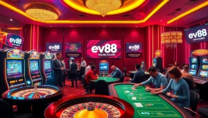 Engaged players enjoying their favorite games at https://ev88.claims/ casino environment filled with excitement and luxury.