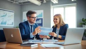 신용카드 현금화 방법을 상담하는 전문가와 고객의 대화 장면