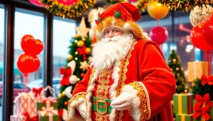 Een prachtig pietenpak met kleurrijke details en accessoires in een feestelijke setting.