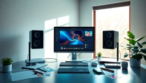 Editing photos with the innovative Nano Banana AI tool in a modern workspace.