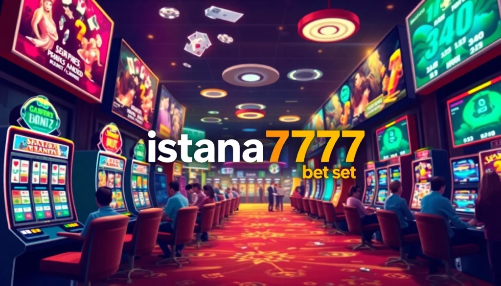 Menggambarkan pengalaman bermain istana777 bet dengan grafis yang menarik dan pemain yang terlibat.