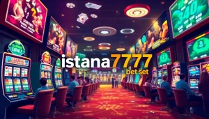 Menggambarkan pengalaman bermain istana777 bet dengan grafis yang menarik dan pemain yang terlibat.