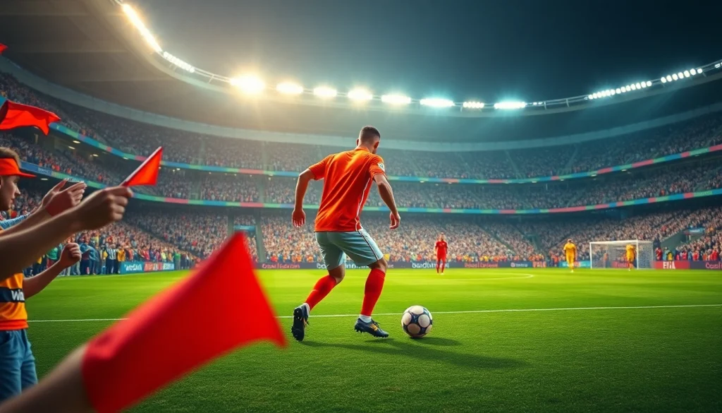 ติดตามผลบอลพรีเมียร์ลีก จากบรรยากาศแข่งขันฟุตบอลในสนามใหญ่ที่เต็มไปด้วยเสียงเชียร์