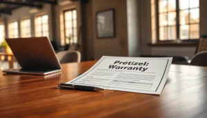 Learn why choose Pretzel warranty with an informative visual representation of a professional warranty document.