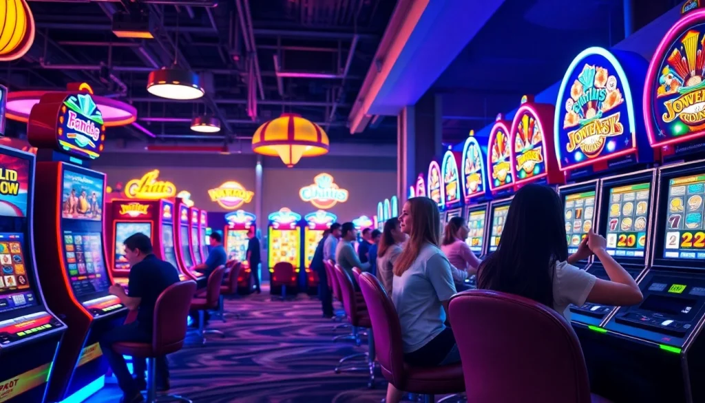 Menikmati keseruangan slot depo 1k dalam suasana kasino virtual yang semarak.