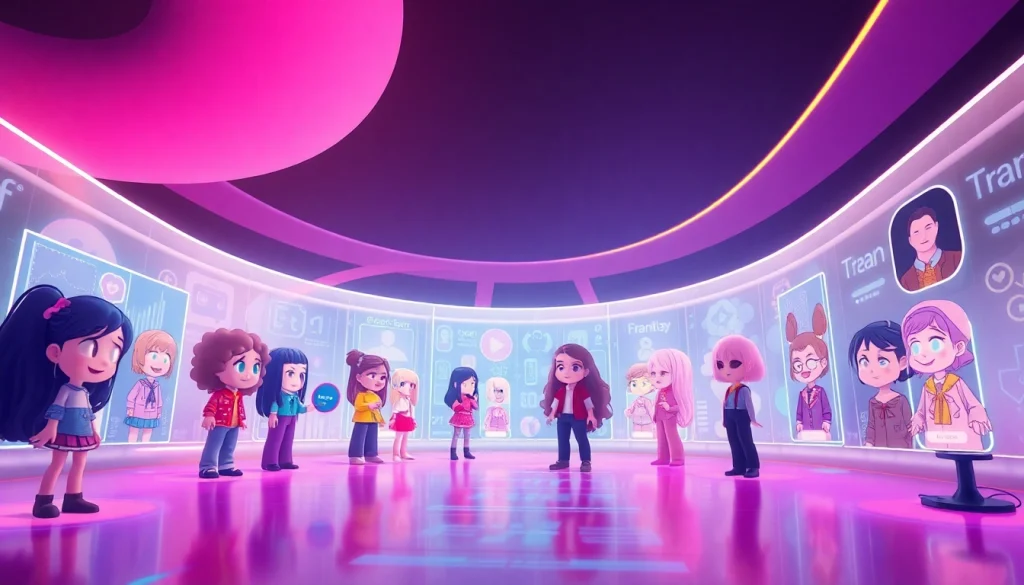 Engaging NSFW character AI platform featuring diverse interactive characters and modern digital interface.