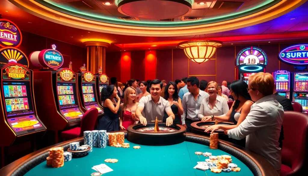 Rasakan sensasi berjudi bersama www.dalessouthlakepharmacy.com/transfer-prescription di tengah suasana kasino yang meriah, dipenuhi mesin slot dan keping poker.