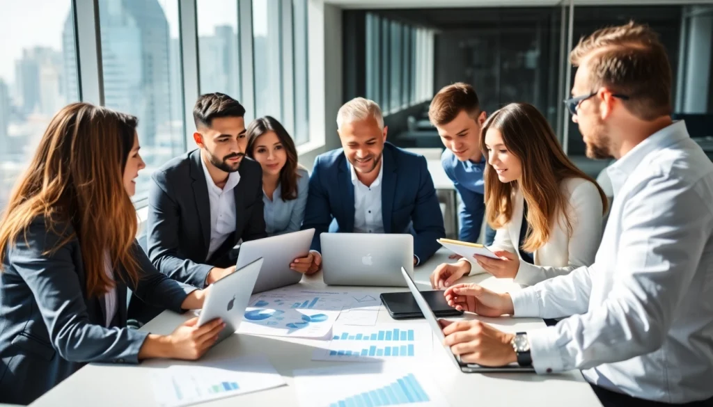 Explore competitive intelligence faqs with a diverse business team collaborating in an office.