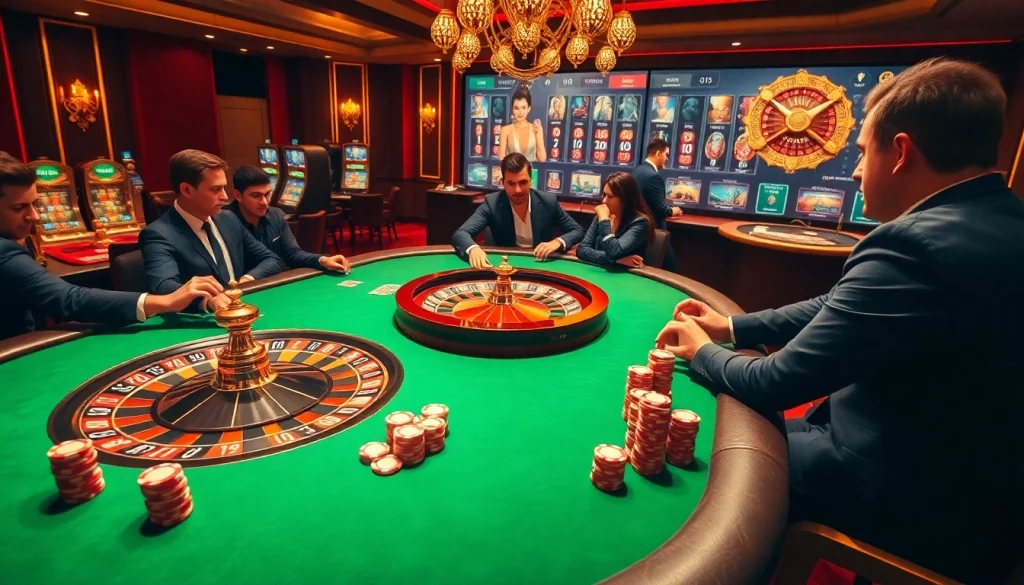 Vivez l'excitation du casino en ligne France avec un jeu de poker dynamique et une roulette tournante.