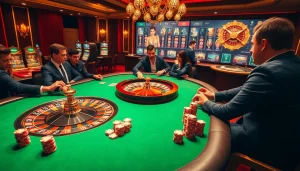 Vivez l'excitation du casino en ligne France avec un jeu de poker dynamique et une roulette tournante.